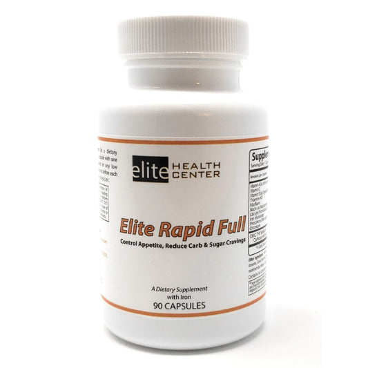Elite Rapid Full - Aid in Appetite Control, helps reduce Carb & Sugar Cravings -90 Capsules