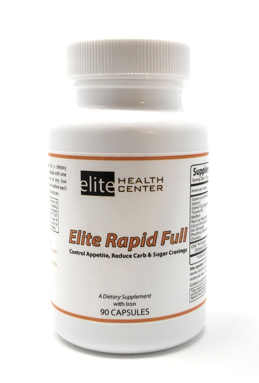 Elite Rapid Full - Aid in Appetite Control, helps reduce Carb & Sugar Cravings -90 Capsules