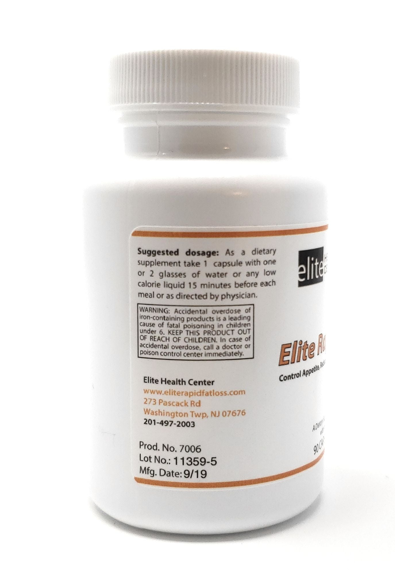 Elite Rapid Full- Appetite and Craving Control -90 Capsules