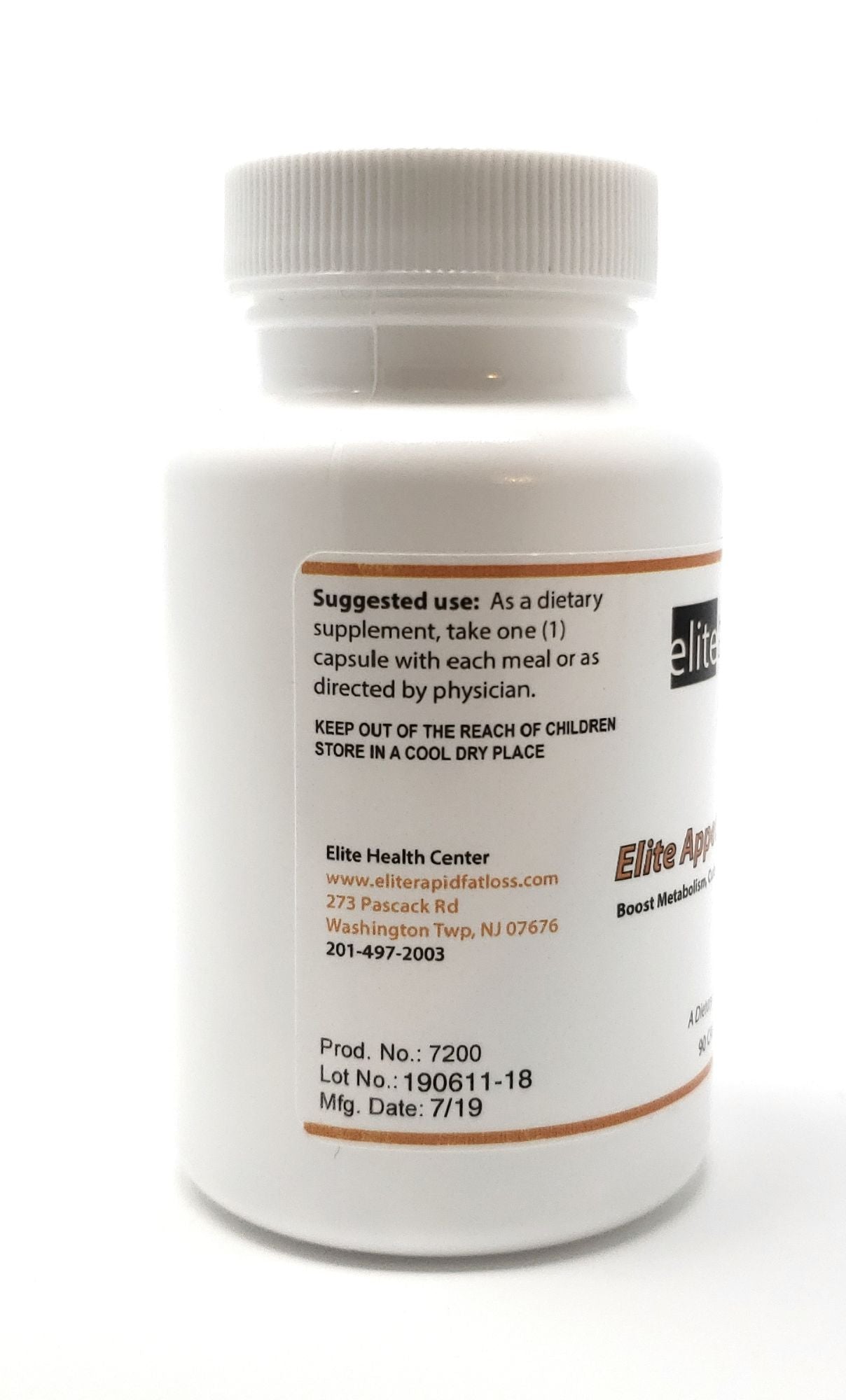 Elite Appetite Blocker - Boosts Metabolism, Curbs Appetite and Mood Enhancer - Stimulant Free - 90 Capsules