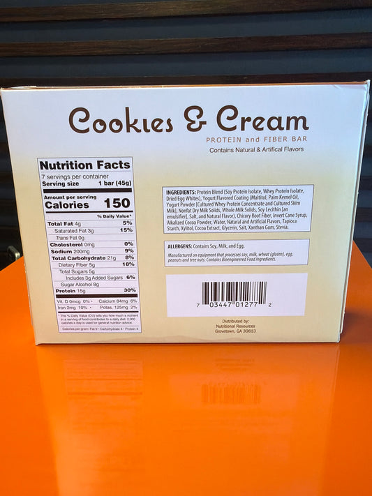 Elite Health Center - Cookies & Cream Protein Bar, 150 calories