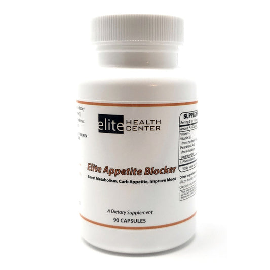 Elite Appetite Blocker - Boosts Metabolism, Curbs Appetite and Mood Enhancer - Stimulant Free  - 90 Capsules