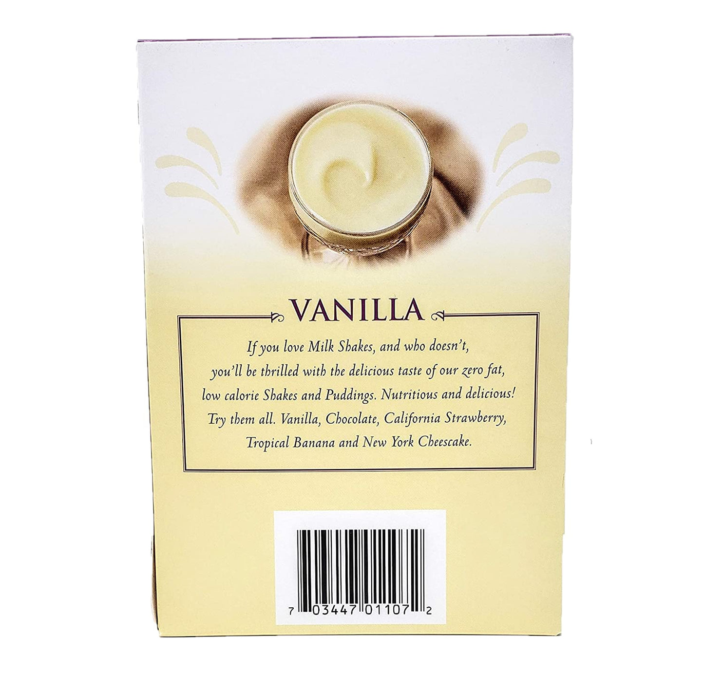 Elite Health Center- Vanilla Protein Shake & Pudding Mix, low calorie, 15g protein per pack- (pack of 7)