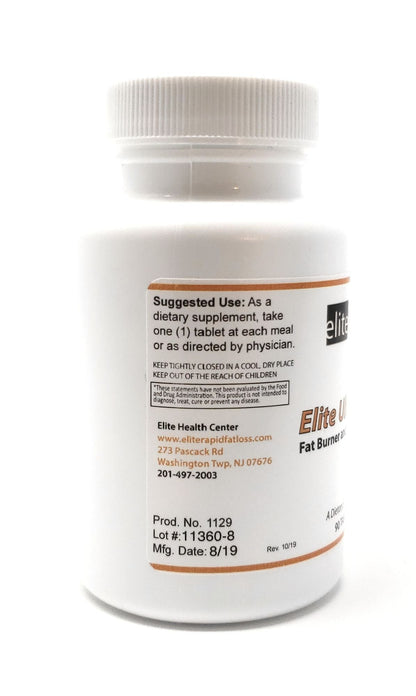 Elite Ultra Burn - Advanced Formula Fat Burner & Energy Booster - 90 Capsules
