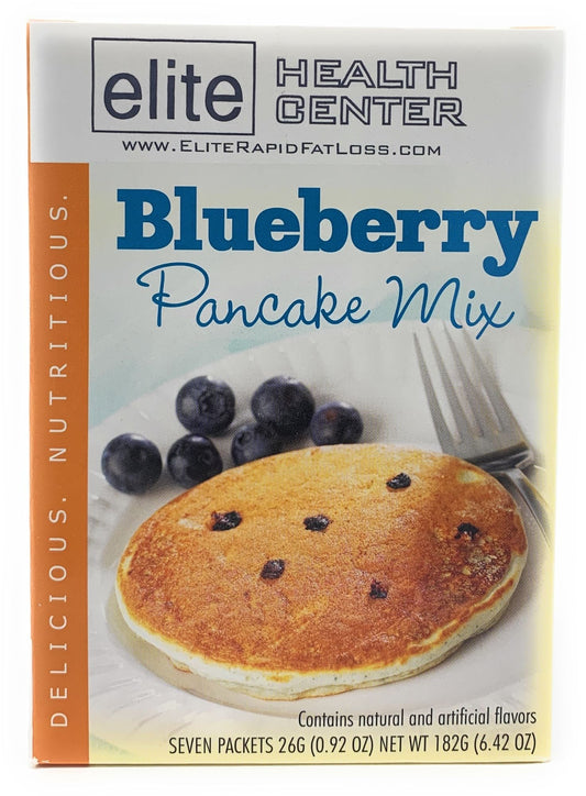 Elite Health Center- Blueberry Pancake mix- 15G protein, low calorie (Pack of 7/box)