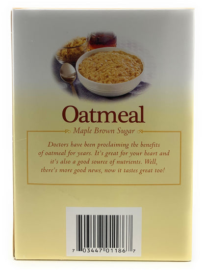 Elite Health Center- Maple Brown Sugar Oatmeal,  high protein, 100 calorie, low fat (7 packs/box)