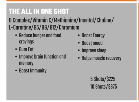 All in one Vitamin Shot- package of 5